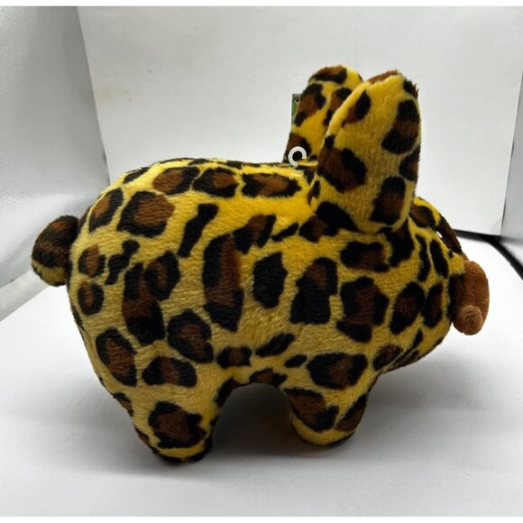 Kozik x Kidrobot Leopard Print  Labbit with Mustache 10" Plush Stuffed Animal 20 - Picture 8 of 10